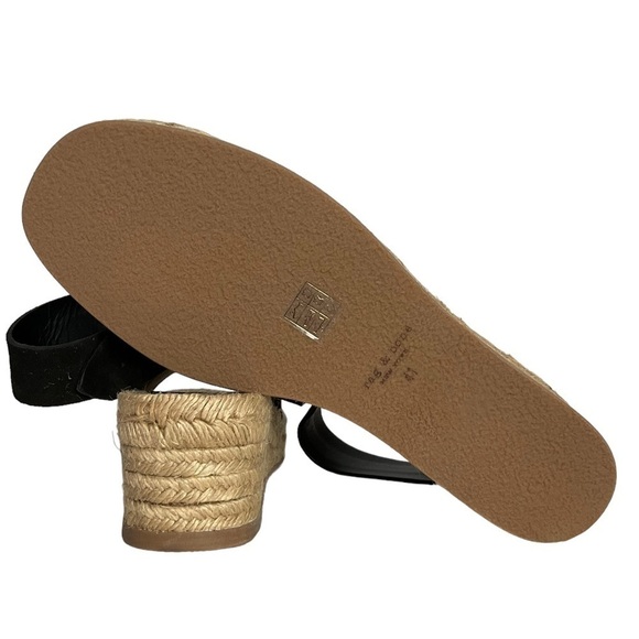 RAG & Bone Black Suede Calla Espadrille EU Size 41 US Size 11 - Picture 8 of 11